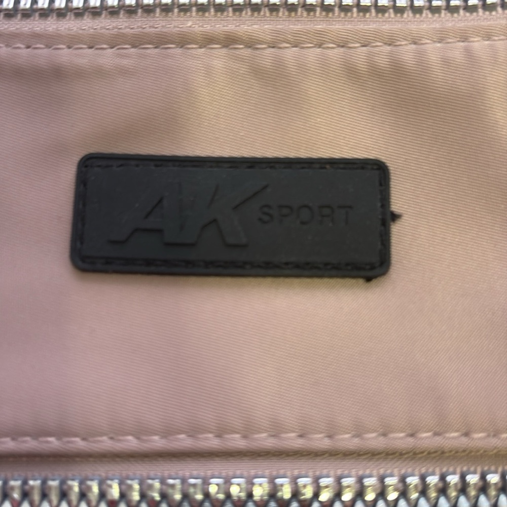 Anne Klein Sport Lilac Nylon Crossbody Bag with Black Adjustable Strap. - Picture 2 of 9